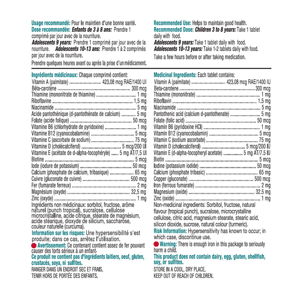 Quest® Kid's Daily One™ Chewable (120 Tablets) - 338281
